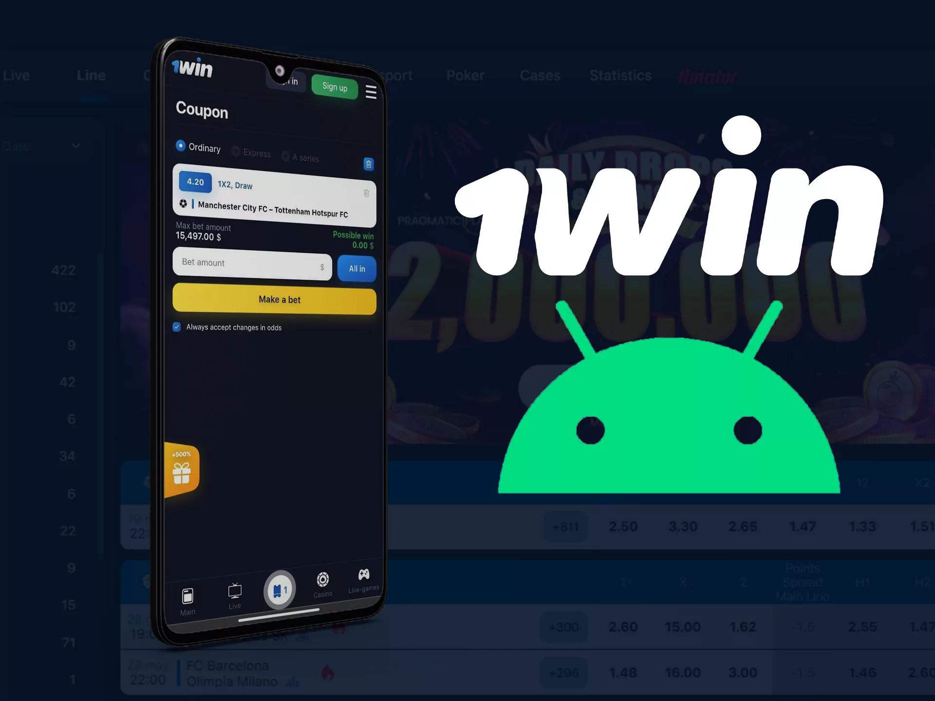 1win for Android (apk)